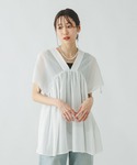 「GLOBAL WORK」 半袖チュニック M...の詳細画像3