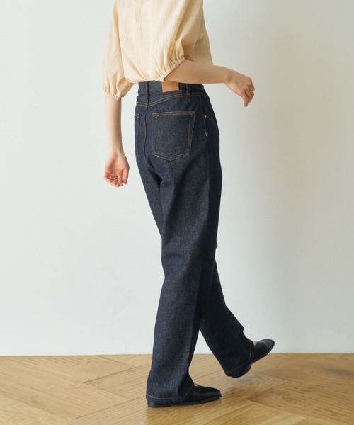 「hinari」 デニムパンツ MEDIUM ブラック レディース_画像6