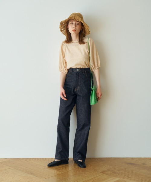 「hinari」 デニムパンツ MEDIUM ブラック レディース_画像7
