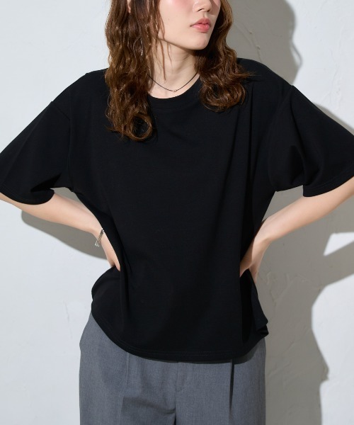 tシャツ 五分袖 半袖Tシャツ / スーパーストレッチ レディース | TRIANGLE PALETTE | 13