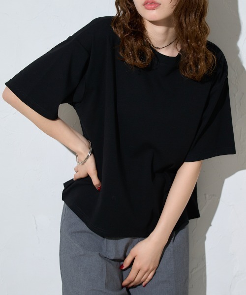 tシャツ 五分袖 半袖Tシャツ / スーパーストレッチ レディース | TRIANGLE PALETTE | 14