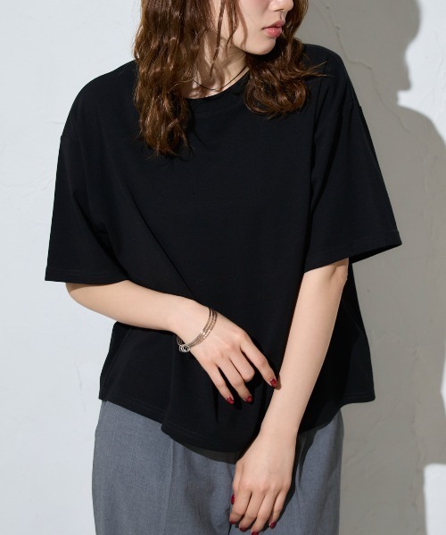 tシャツ 五分袖 半袖Tシャツ / スーパーストレッチ レディース | TRIANGLE PALETTE | 15