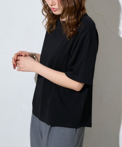 tシャツ 五分袖 半袖Tシャツ / スーパーストレッチ レディース | TRIANGLE PALETTE | 19