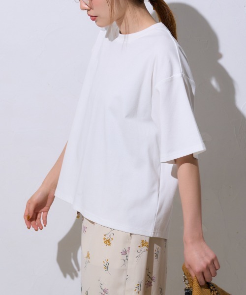 tシャツ 五分袖 半袖Tシャツ / スーパーストレッチ レディース | TRIANGLE PALETTE | 12