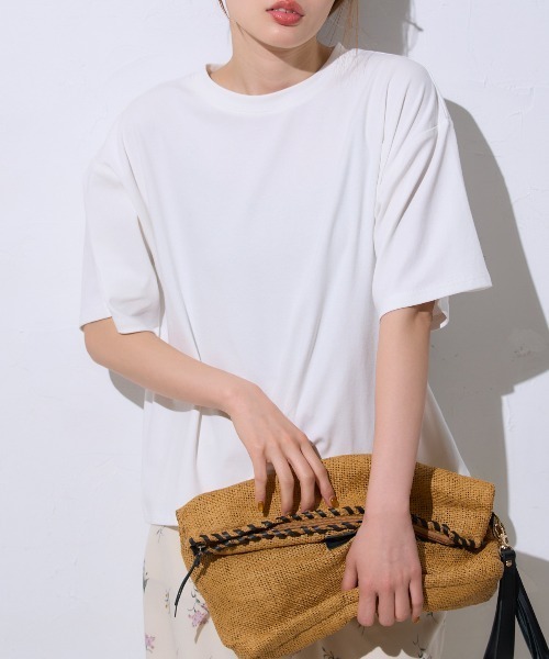 tシャツ 五分袖 半袖Tシャツ / スーパーストレッチ レディース | TRIANGLE PALETTE | 07