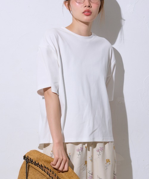 tシャツ 五分袖 半袖Tシャツ / スーパーストレッチ レディース | TRIANGLE PALETTE | 08