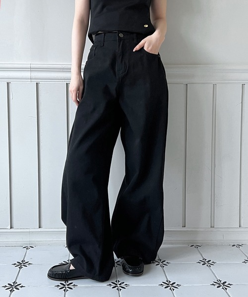 「by muni:r」 チノパンツ SMALL ブラック レディース_画像5