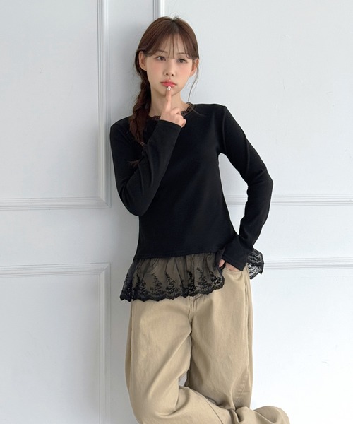 「by muni:r」 チノパンツ SMALL ブラック レディース_画像8