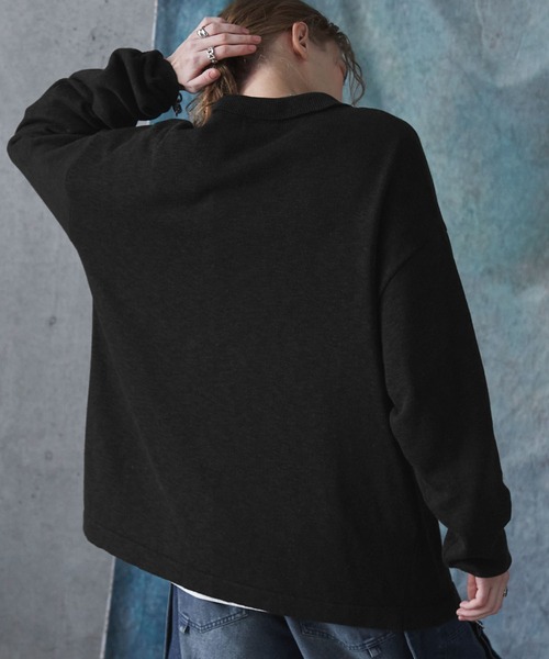 「SERACE」 ニットカーディガン S ブラック メンズ_画像6