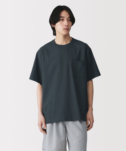 MUJI Labo 風を通すTシャツ 黒 S-M 2枚セット新品未使用品 無印良品（MUJI） シャツ 半袖 紳士 風を通す半袖布帛Tシャツ メンズ
