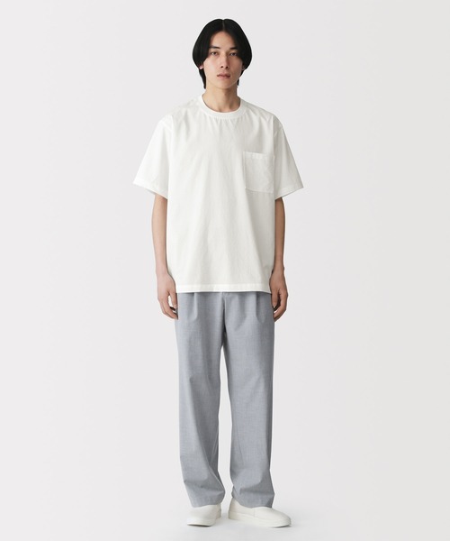 無印良品（MUJI） シャツ 半袖 紳士 風を通す半袖布帛Tシャツ メンズ