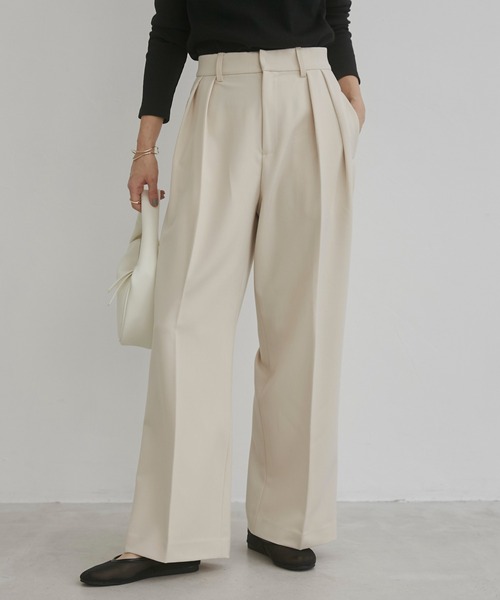 「ANGIE」 スラックス SMALL アイボリー レディース_画像3