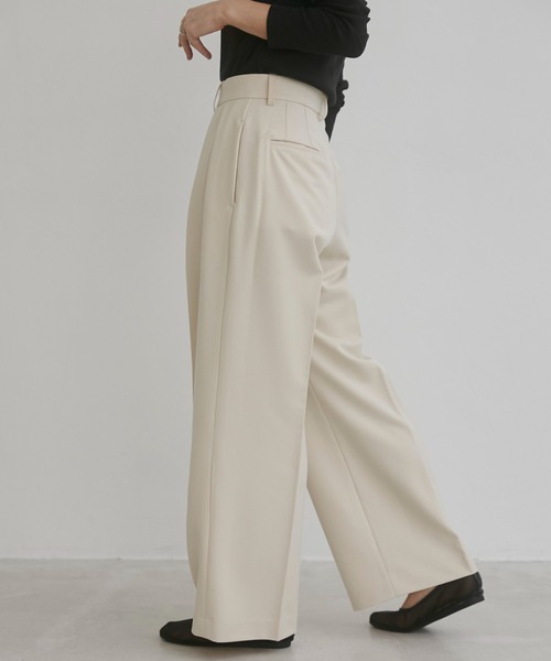 「ANGIE」 スラックス SMALL アイボリー レディース_画像6