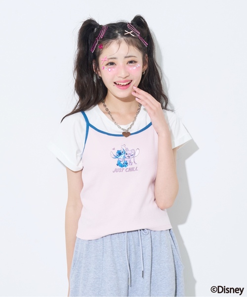 LOVETOXIC タンクトップ 肌着 「Disney」「スティッチ」/「LTXC