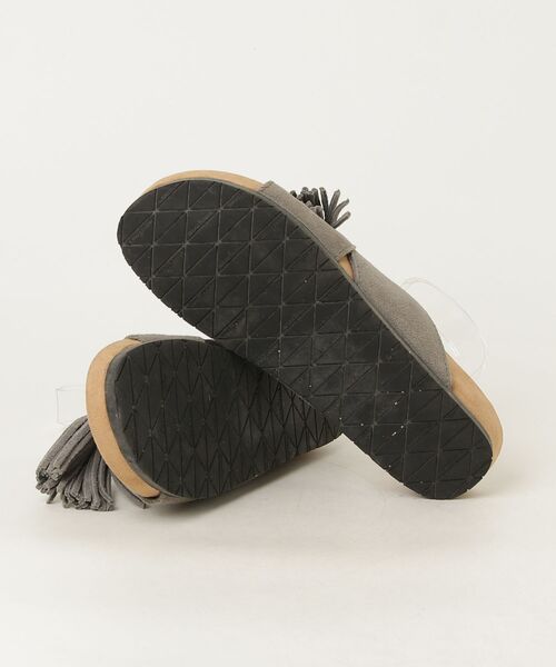 「Minnetonka」 フラットサンダル 7 グレー レディース_画像3