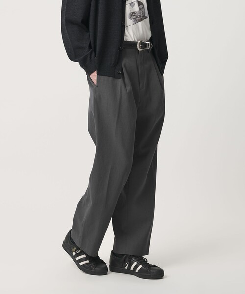 BEAUTY＆YOUTH UNITED ARROWS ワイドパンツ スラックス エアロ ツイル