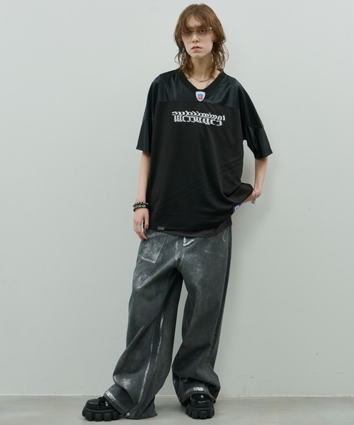 「AIVER」 半袖Tシャツ LARGE ダークグレー メンズ_画像3