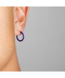 VIVIFY ピアス/M/アラベスク/k18ゴールドポスト/ゴールドダスト k18gold post Hoop pierce （2.5mm body） (L) - VIVIFY STORE