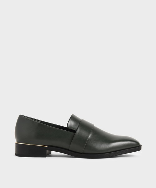 チャールズ&キース クラシックスクエアトゥローファー CHARLES ＆ KEITH（チャールズ&キース） ローファー クラシック