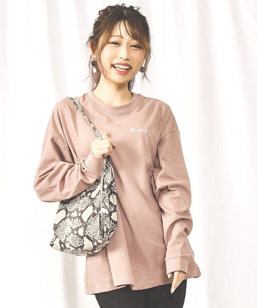 LEAD（リード） tシャツ 綿100% 長袖Tシャツトップス レディース 刺繍