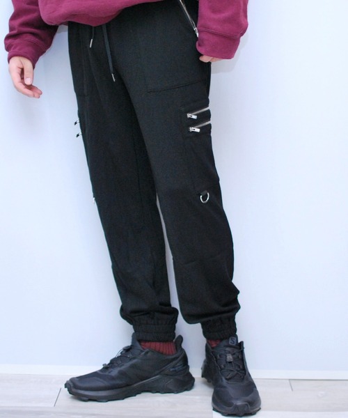 ROARGUNS 黒 ロゴ入りパンツ roarguns UNION TECK PANTS (BLACK) 商品ページ - K's Clothing