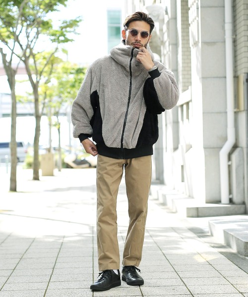 メンズ ブルゾン ビックシルエット ジップブルゾン P00518 FREAK'S STORE ブルゾン アウター 限定展開 ビッグシルエット