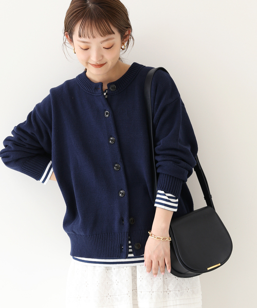 スローブイエナ　2WAYクルーネックカーディガン SLOBE IENA（スローブイエナ） カーディガン 2WAYクルーネック