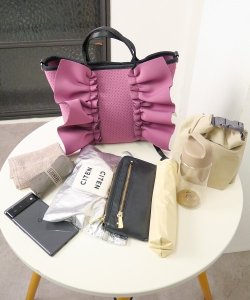 CURI BISCUI（キュリ ビスキュイ） トートバッグ 「CURIBISCUI」フリル