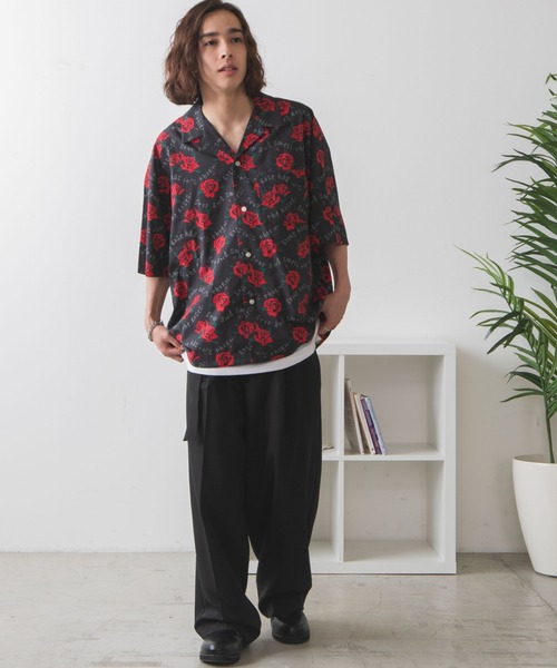 その他ブランド / Hookano/アロハシャツ/M/コットン/BRW/総柄 WEGO（ウィゴー） シャツ ∴WEGO/別注HOOKANO アロハシャツ メンズ