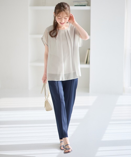 alice auaa／シフォンブラウス、リボン付き alice auaa／シフォンブラウス、リボン付き