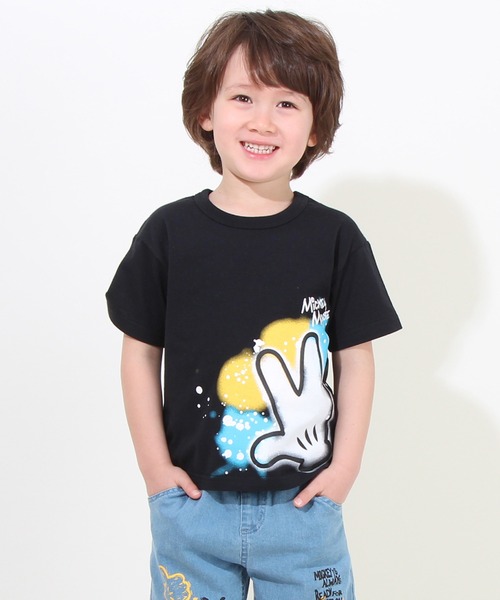 Disney tシャツ 親子お揃い ディズニー アイコンペイントTシャツ