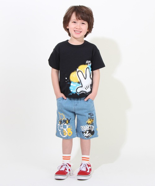 親子４人お揃いコーデ　ディズニー　Tシャツ　夏 マネしたい！夏のディズニーおそろいコーデ☆