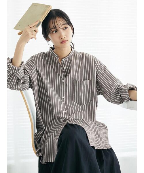 CRAFT STANDARD BOUTIQUE ブラウス シャツ バンドカラーシャツ