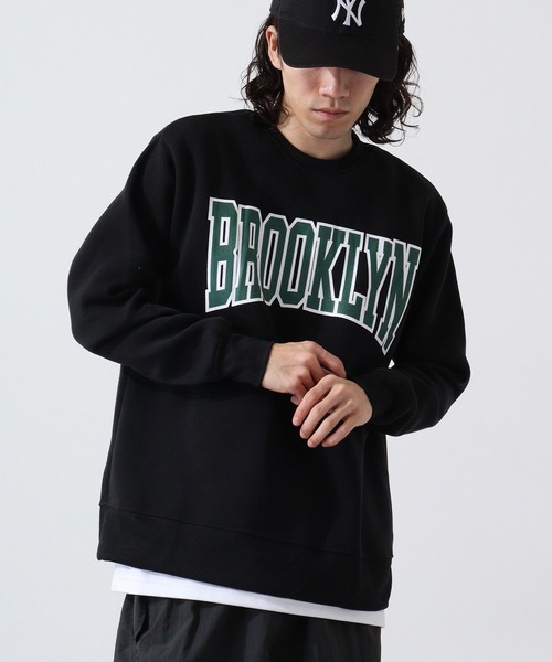 FUNALIVE トレーナー スウェット College logo print brushed