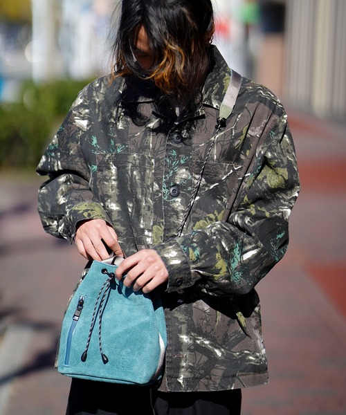 AS2OV アッソブ　巾着ショルダーバッグ AS2OV アッソブ WATER PROOF SUEDE DRAWSTRING BAG 巾着 バッグ