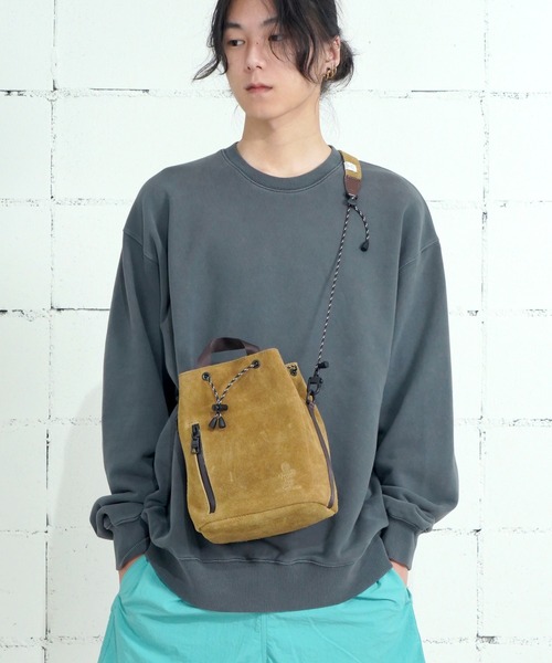 AS2OV ショルダーバッグ アッソブ WATER PROOF SUEDE DRAWSTRING