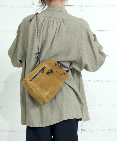 AS2OV（アッソブ） ショルダーバッグ WATER PROOF SUEDE DRAWSTRING