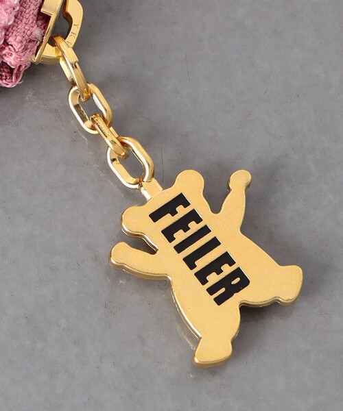 美品✨️フェイラー ハイジ アクセサリーポーチ レア クマチャーム feiler（フェイラー） ポーチ 「WEB限定」「FEILER」HEIDI メッシュ