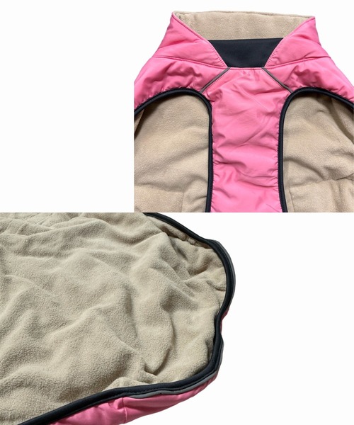 犬 服 グリーンボウル「GREEN BOWL」Nylon×Fleece Jacket Dog wear/ 中・大型犬 Lサイズの画像