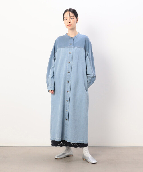 送料関税込み☆ JEANS ロゴ デニム シャツワンピース シャツワンピース デニムシャツワンピース : ZOZOTOWN Yahoo!店