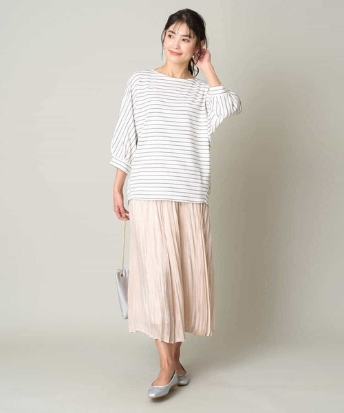 a.v.v（アー・ヴェ・ヴェ） tシャツ ボーダードルマンカットソー
