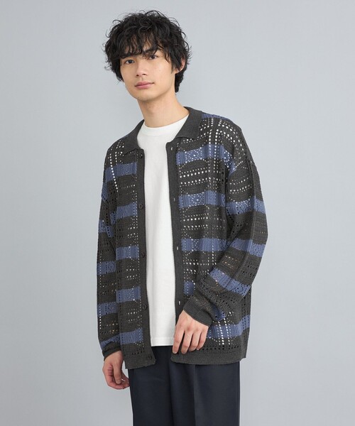 ブラック カーディガン　TOWNCRAFT TOWNCRAFT】SHAGGY COLOR CARDIGAN - OIKOS 毎日を楽しく豊かに