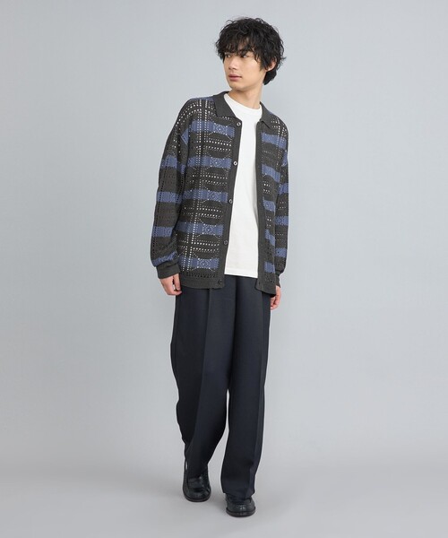 ブラック カーディガン　TOWNCRAFT TOWNCRAFT カーディガン / タウンクラフト SOLID SHAGGY ZIP