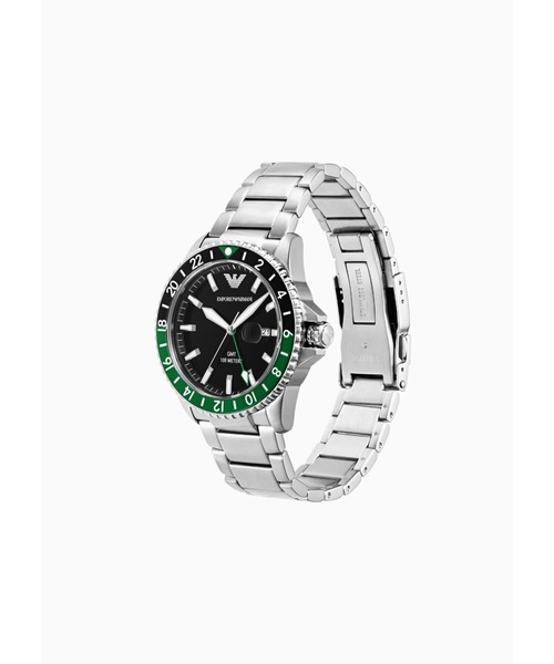 EMPORIO ARMANI 腕時計 「エンポリオ アルマーニ」GMTデュアルタイム 