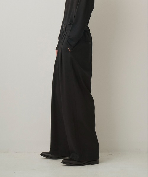 JUHA（ユハ） スラックス 2TUCK WIDE EASY PANTS メンズ レディース
