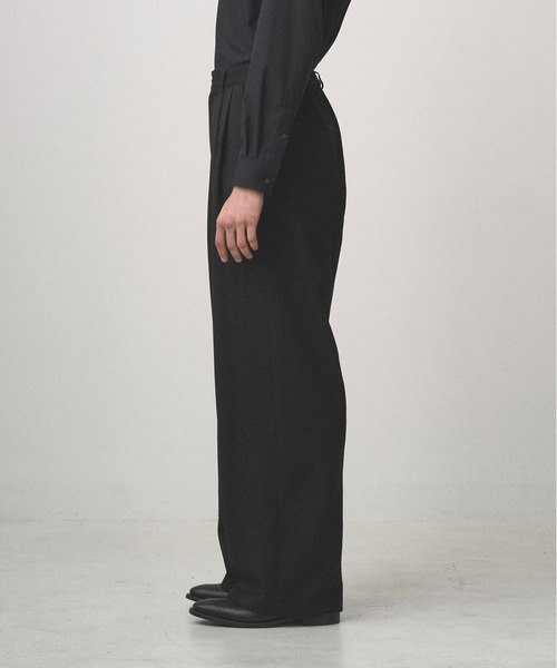 Juha（ユハ） スラックス 2TUCK WIDE EASY PANTS メンズ レディース