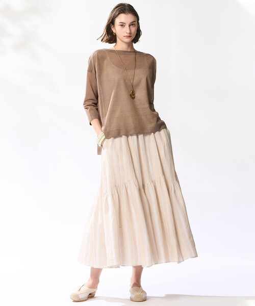23区 スカート 「洗える」LIBECO ティアード : ZOZOTOWN Yahoo
