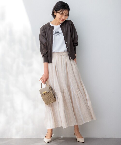 23区 スカート 「洗える」LIBECO ティアード : ZOZOTOWN Yahoo