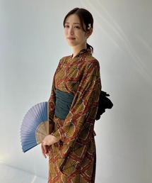 AS KNOW AS plus マルチデザイン浴衣3セット セール】◎花柄2wayセパレート浴衣 3点セット(キャミワンピース