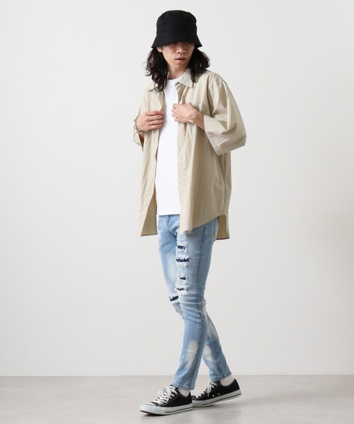 EVOLUTION ジーンズ Damage processing Skinny pants Denim / ダメージ EVOLUTION ジーンズ Damage processing Skinny pants Denim / ダメージ